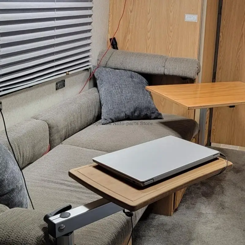Motorhome Table Legs with Anodized Finish, 360-Degree Tabletop Rotation, and Removable Sections for Storage