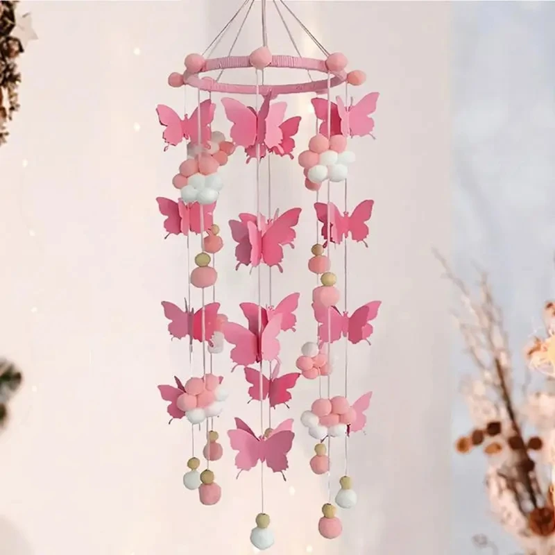 

Portable Nursery Mobiles Butterflies Crib Ball Ornament Handmade Ball Ornament For Tree Interesting And Cute Design Home