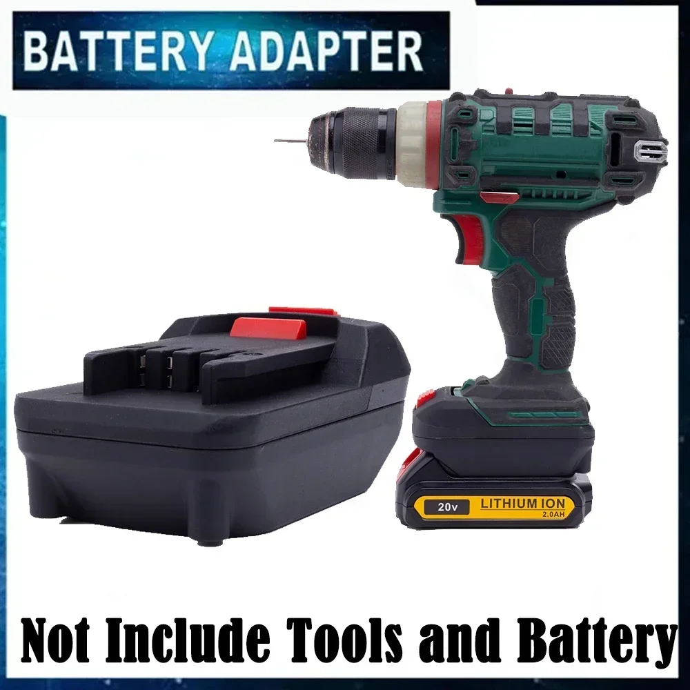 Battery Converter Adapter for DeWalt 18V Lithium Battery to For Lidl Parkside X20V Li-ion Cordless Drill Power Tool (NO Battery)