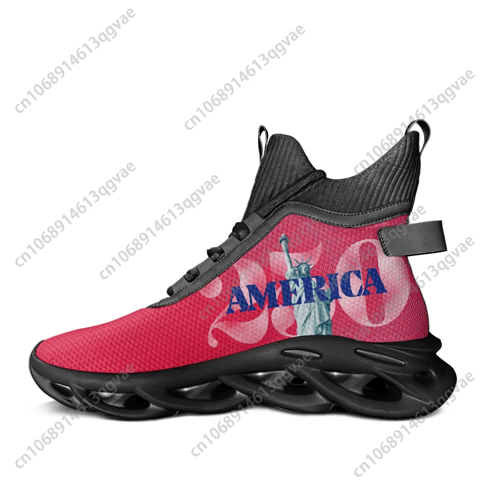 

Anniversary America 250 High Top Flats Sneakers Mens Womens Sports Running Shoes Lace Up Mesh Footwear Custom Shoe