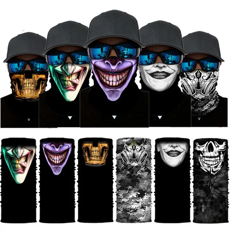 1PC Motorrad Balaclava Radfahren Gesicht Schild Gesicht Abdeckung Hals Gamasche Gesicht Maske Sport Nahtlose Bandana Schal Klettern Wandern