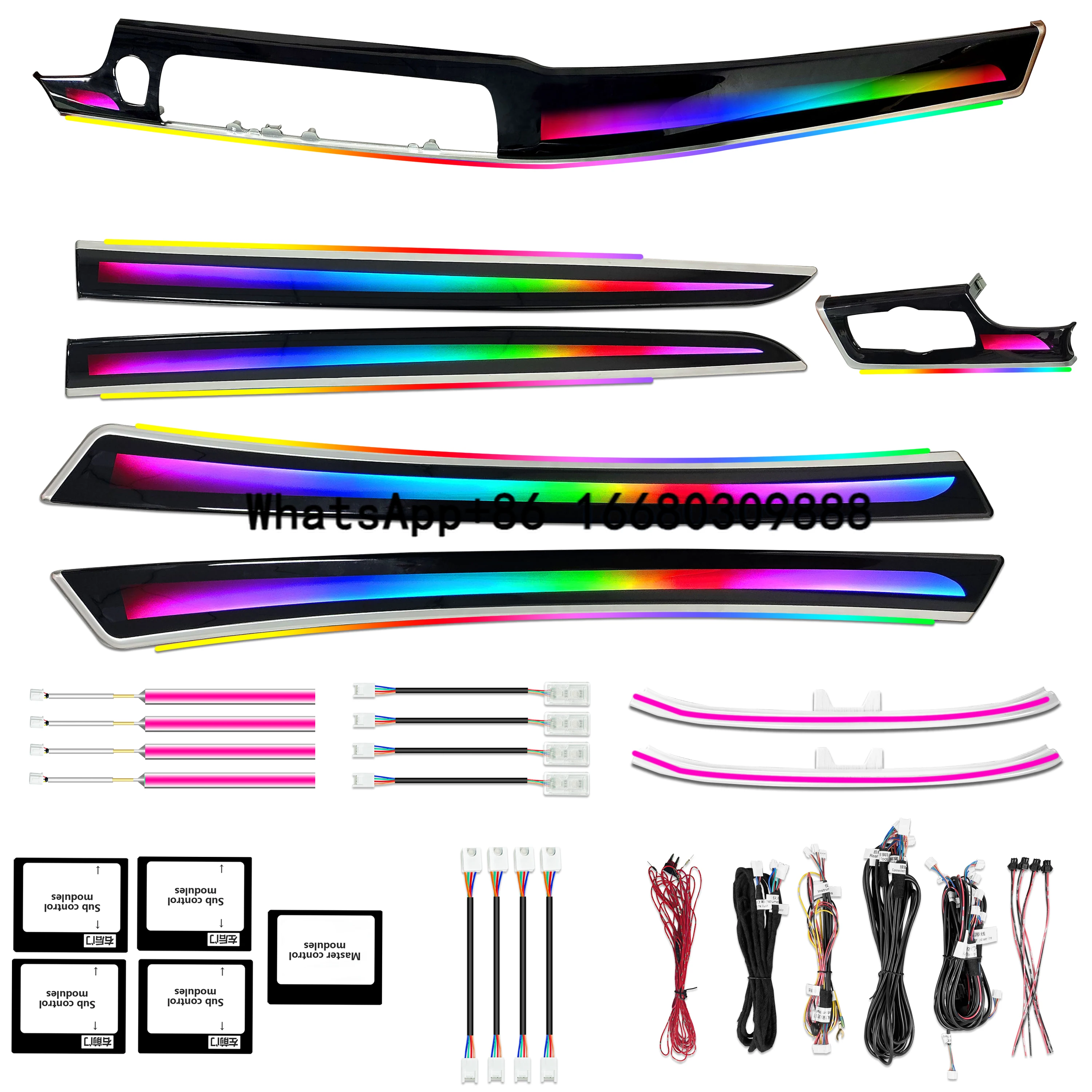 

Upgrade 256 Colors Symphony LED Car Interior Ambient Light for 5 Series F10 F11 F18 2011-2017 Atmosphere Strip Accessories