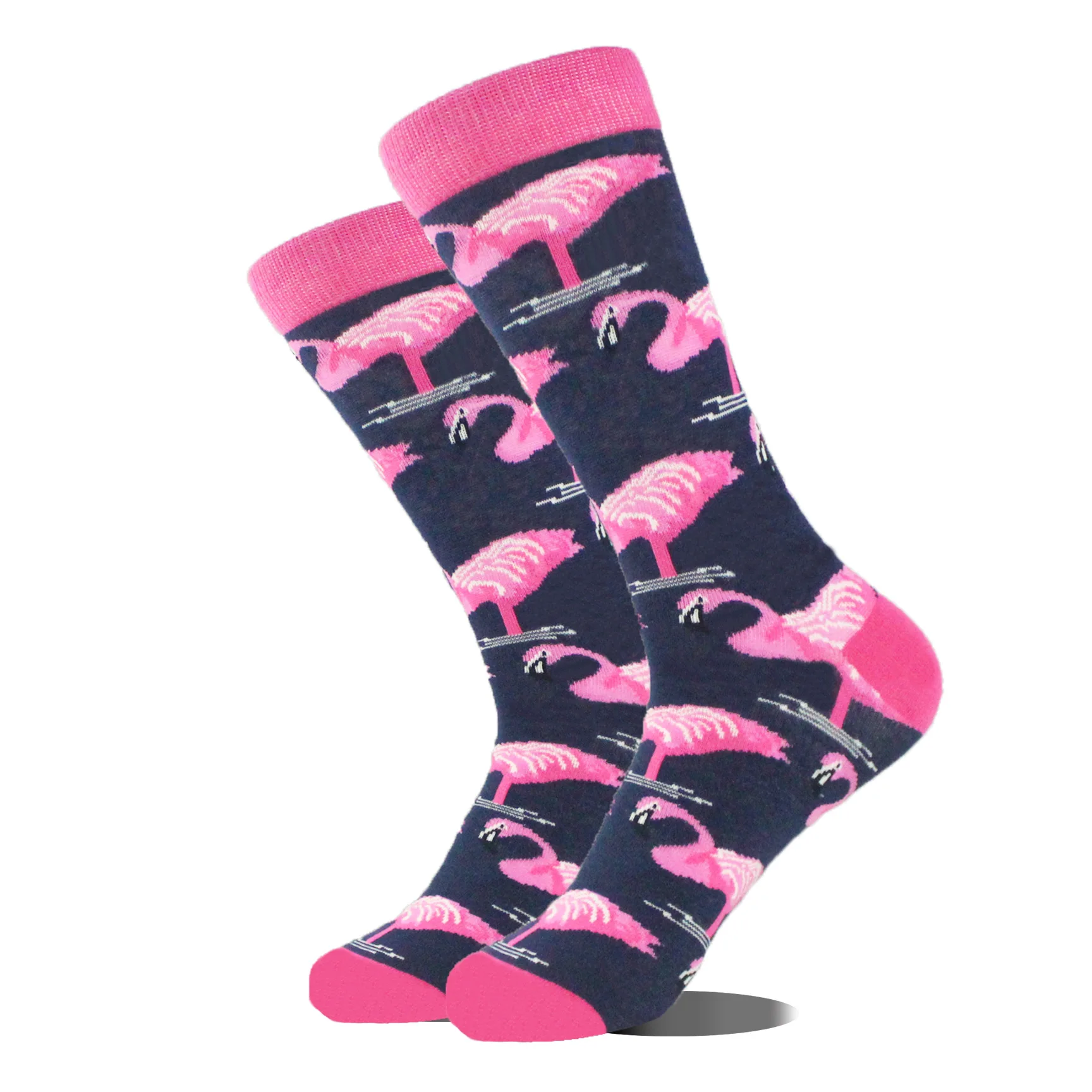 31 Patterns Men Happy Flamingo Socks Cotton Funny INS Trend King Kong Dog Dinosaur Panda Male Boys Street Skateboard Crew Sox