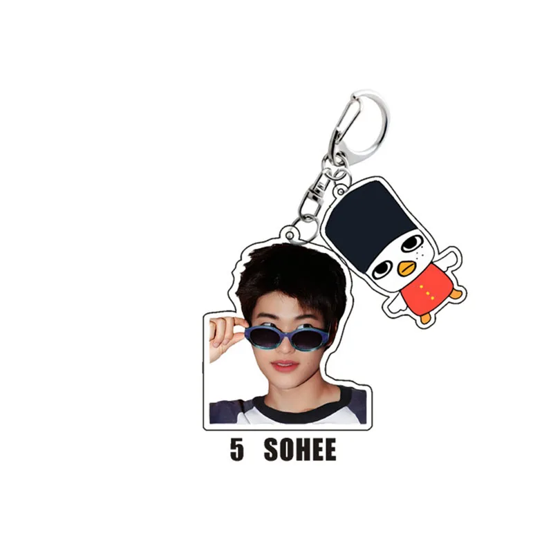 Kpop Rise نصف الجسم تشكل الصورة والكرتون تشيبي سلسلة مفاتيح مصنوعة من الأكريليك RII Sunz SHOTARO WONBIN SOHEE ANTON EUNSEOK SEUNGHAN Rze