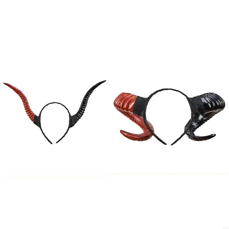 Elegantes Harz-Horn-Stirnband für Frauen und Mädchen, leichtes, bequemes Haar-Accessoire für den täglichen Gebrauch und Partys – Detail 5