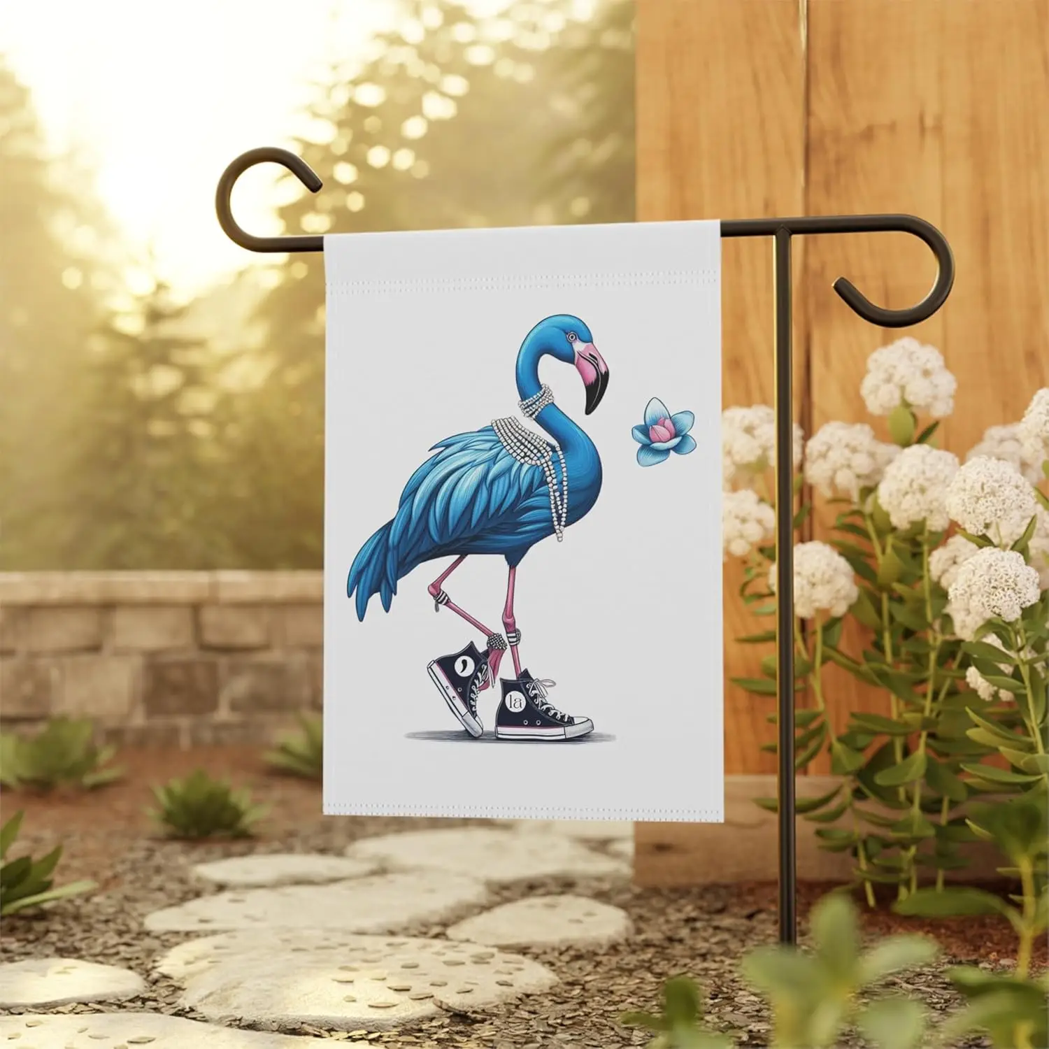 2024 Garden Flag Kamala Blue Flamingo Garden Flag Harris Blue Flamingo Flag Kamala Blue Flamingo Blue Flamingo Outdoor Fl