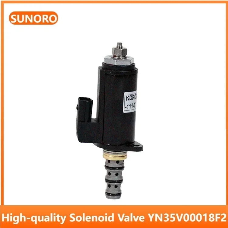 24V Solenoid Valve YN35V00018F2 – KDRDE5K-31/30C40-111 for 20t Class Excavators, Plug-and-Play, 12-Month Warranty