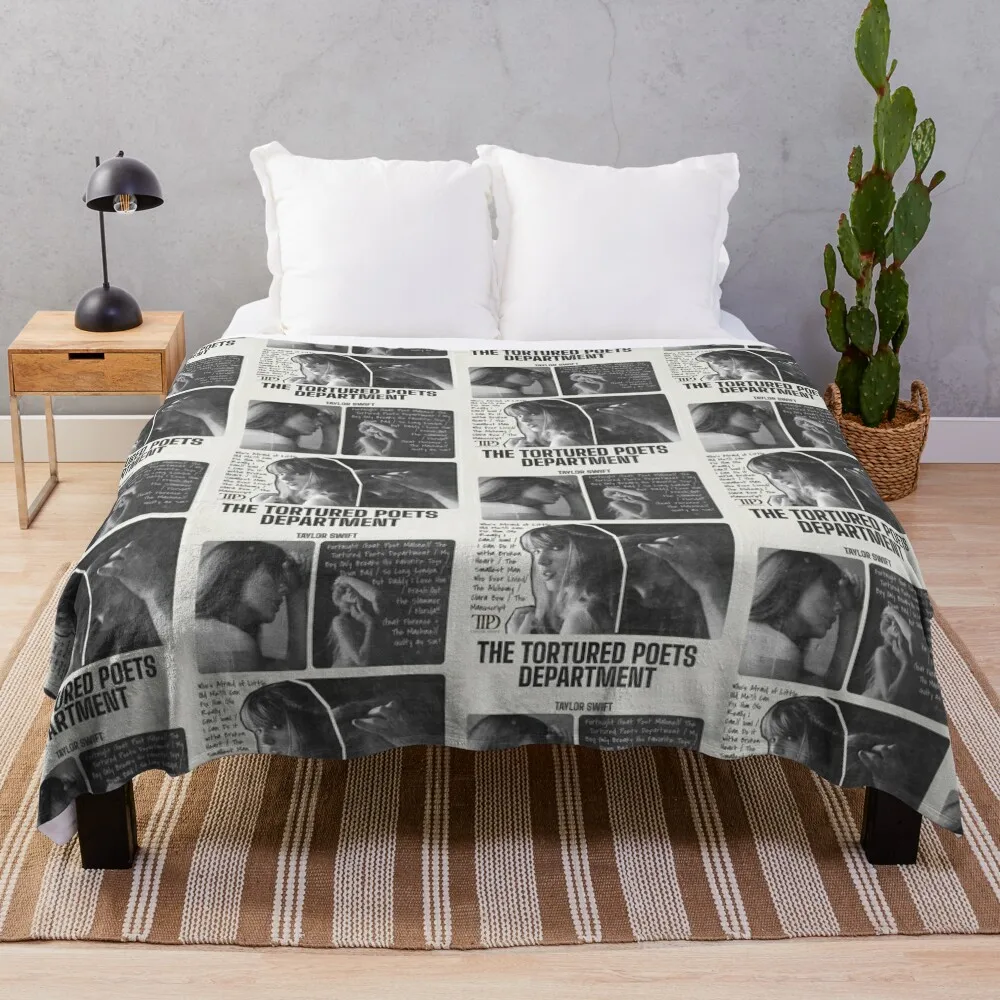 The tortured poets department - TS Throw Blanket valentine gift ideas Thins Flannels Blankets