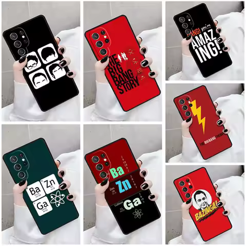 Phone Case For Samsung Galaxy S24 S23 S21fe S22 Ultra Plus Note 10 20 S8 S9 S10 Cover Bazinga The Big Bang Theory