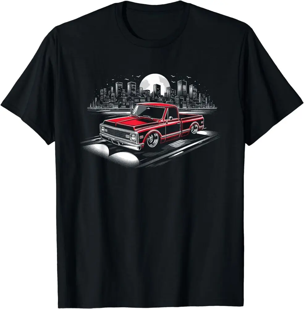 67-72 Classic C10 Pickup Truck Slammed Lowered Airride Shirt  Unisex T-shirts Cotton Luxury brand vintage oversized