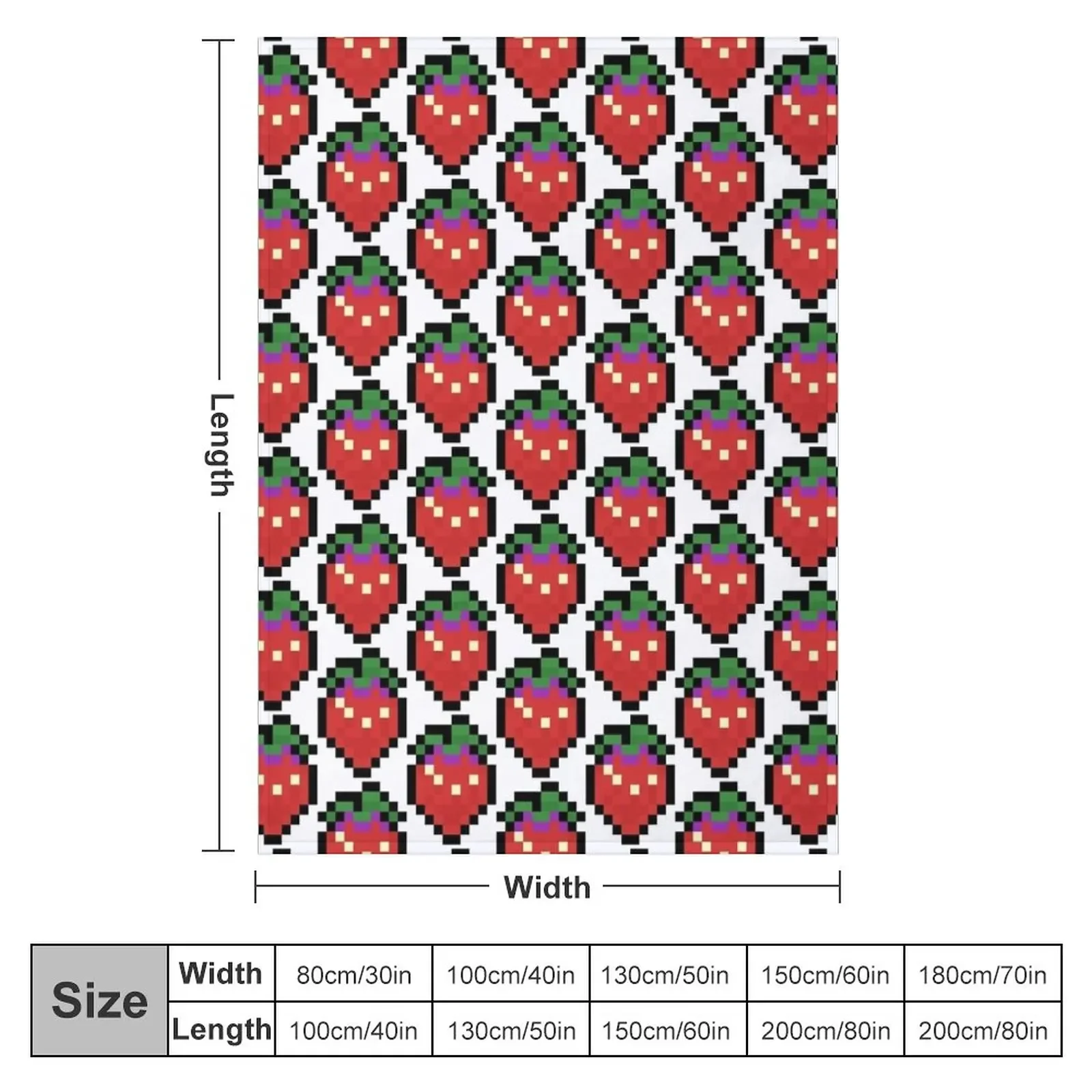 Celeste - Strawberry Sprite Throw Blanket Nap Sofa Blankets