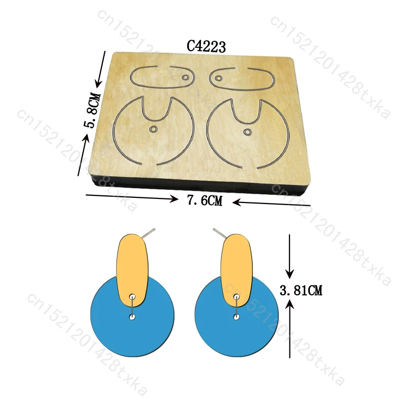 

Новые серьги Деревянные штампы для резки Скрапбукинг C4223 Несколько стилей
