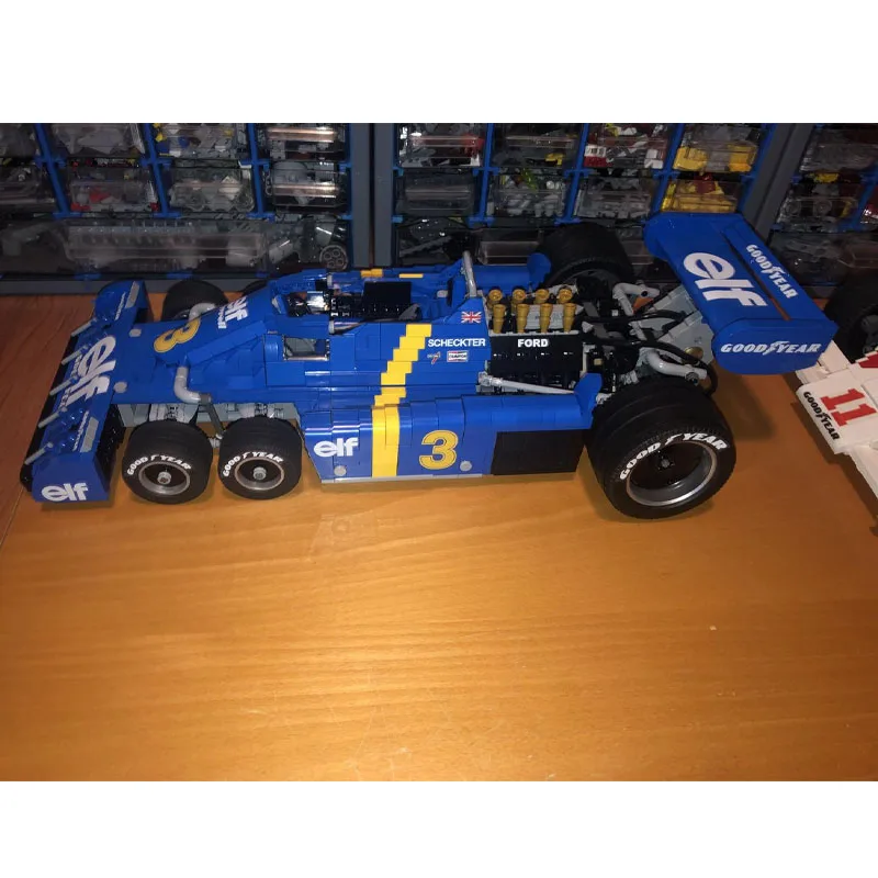 

MOC-158318 Classic P34 Formula 1:8 гоночный спортивный автомобиль, строительный блок, модель 2101, детали MOC, креативная детская игрушка на день рождения для мальчиков, подарок
