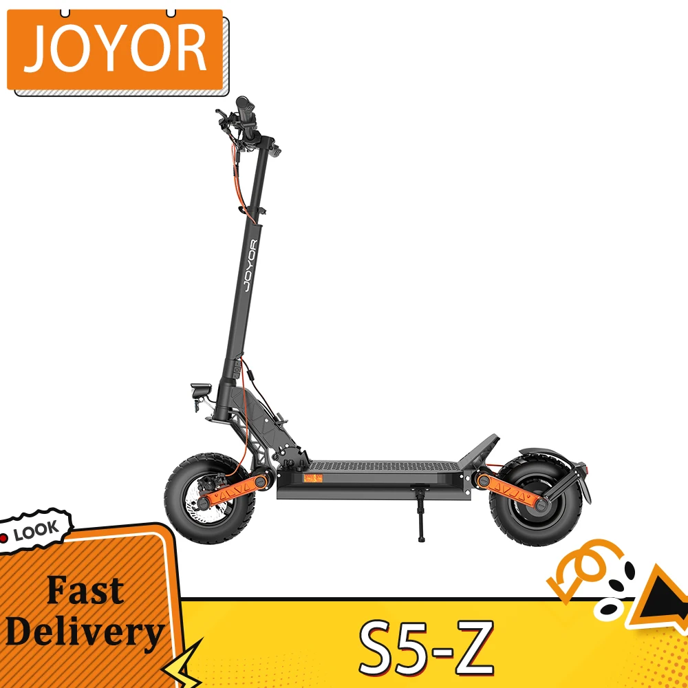 JOYOR S5-Z Electric Scooter 48V 13Ah Battery 600W Motor 10*3.0 inch Tires 25km/h Speed 55km Range Turn signal Dual Disc Brake