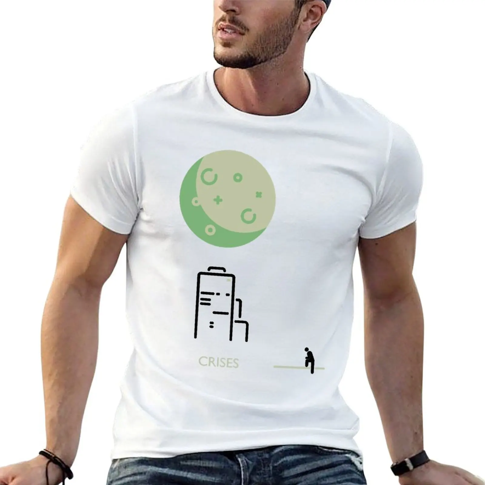 Camiseta Crisis - Mike Oldfield, camiseta para hombre, camisetas divertidas de algodón pesado, camiseta de algodón para hombre, camiseta 100% de algodón