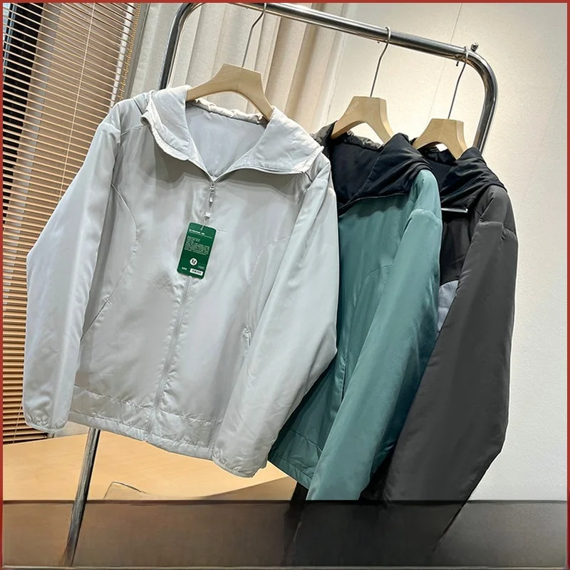 

Windproof Cotton Jaet Casual Faionable ex Autumn Winter Thiened Warm Nylon Fabric Hooded Zipper Closure Long Sve