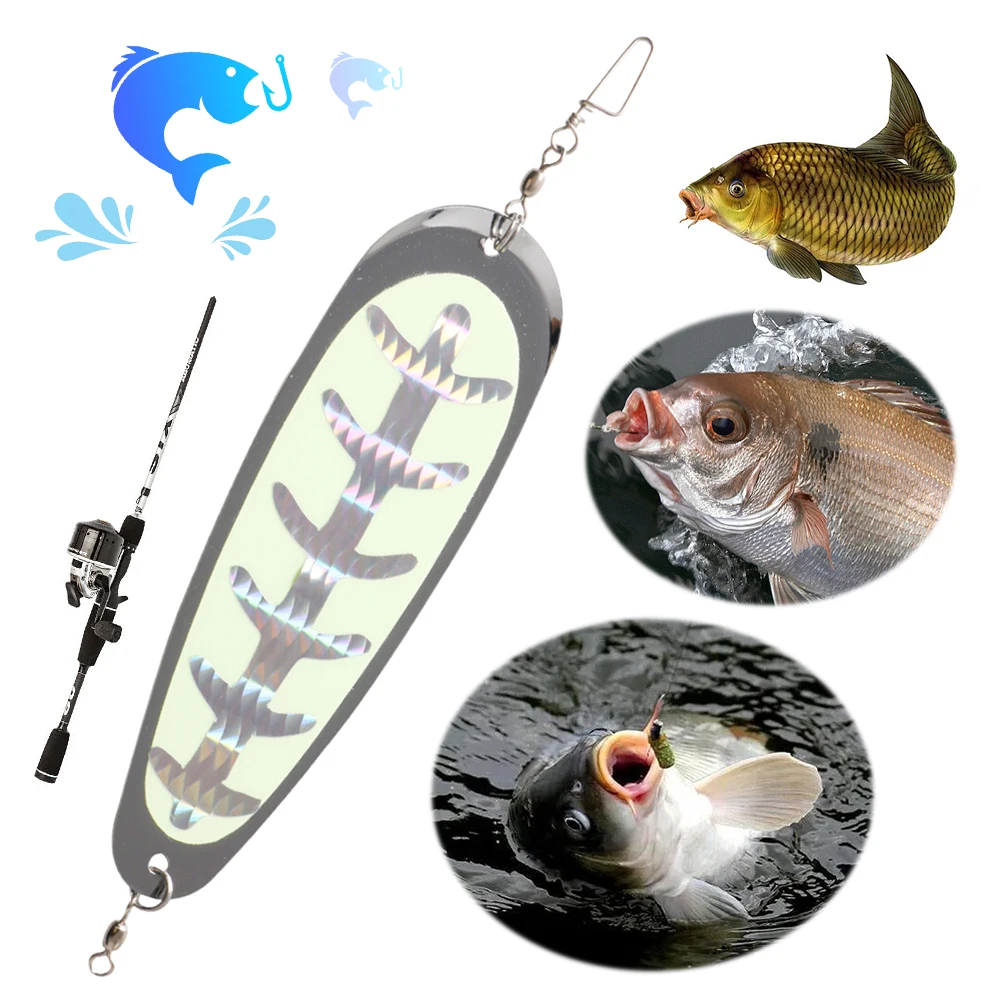 14cm Fishing Flasher Fishing Diving Flash Board Fishing Flasher Trolling Lure Trout Spin Flasher Fishing Accessories