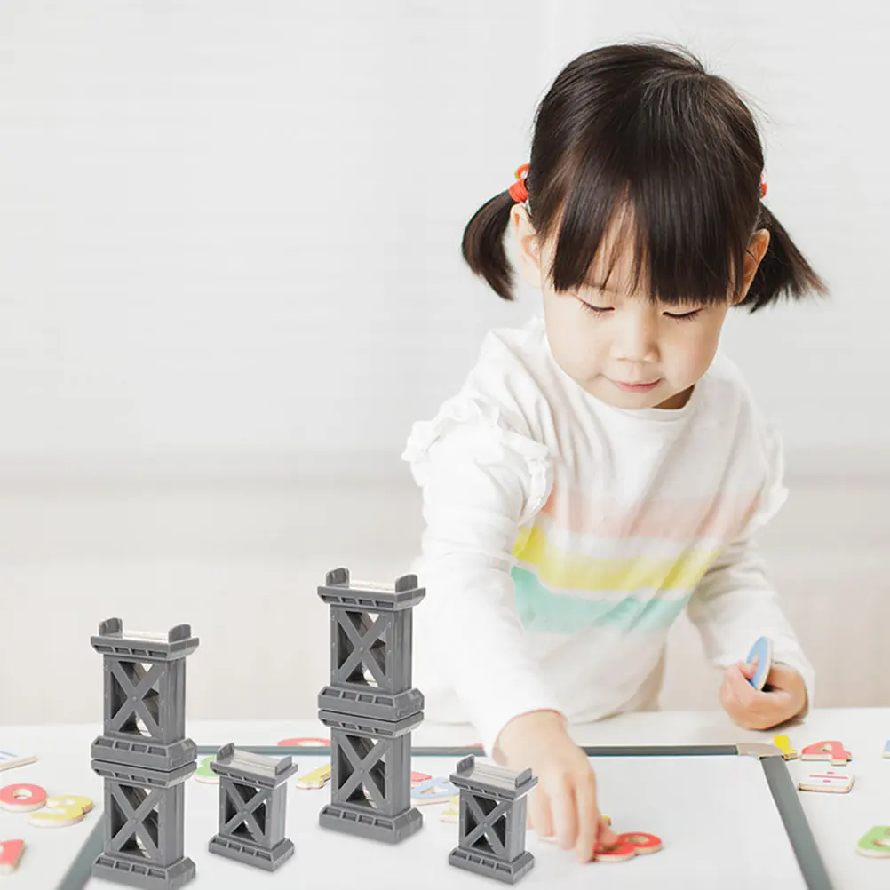 

3 шт. имитационных опор мостов для железнодорожных путей, декоративные аксессуары для DIY-моделирования железнодорожного ландшафта