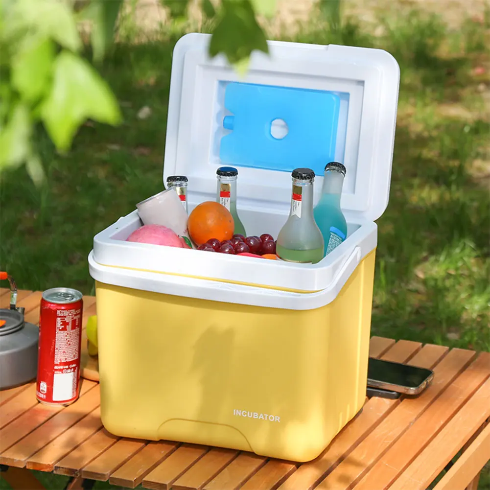 15L キャンプクーラーボックス 多目的断熱アイスチェスト アウトドアハードクーラー キャンプ ピクニック ビーチ ドリンク 飲料 釣り用