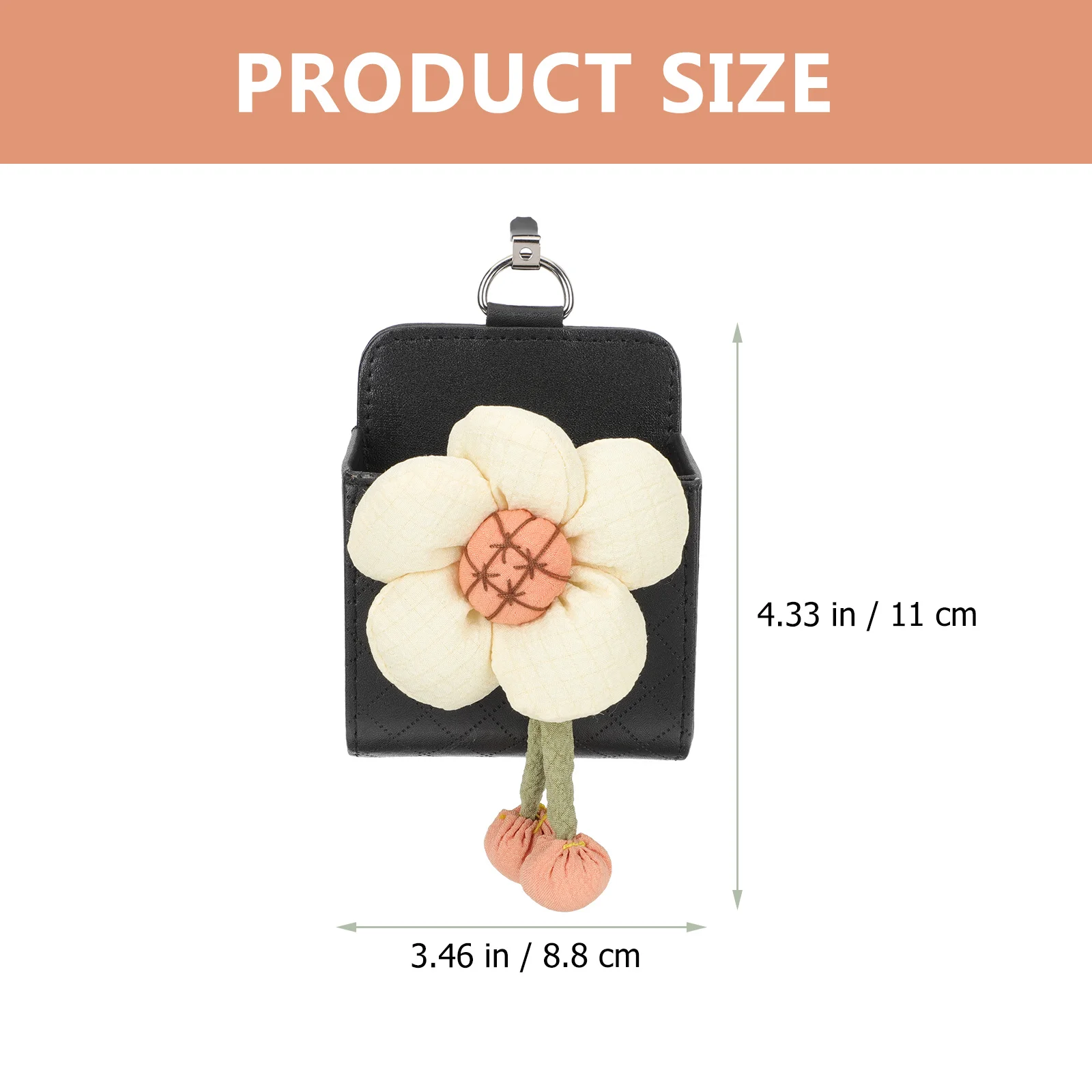 

Hanging Car Air Vent Bag Storage Pouch Organizer For Sunglasses Keys Coins Phone Cards Holder Accessories