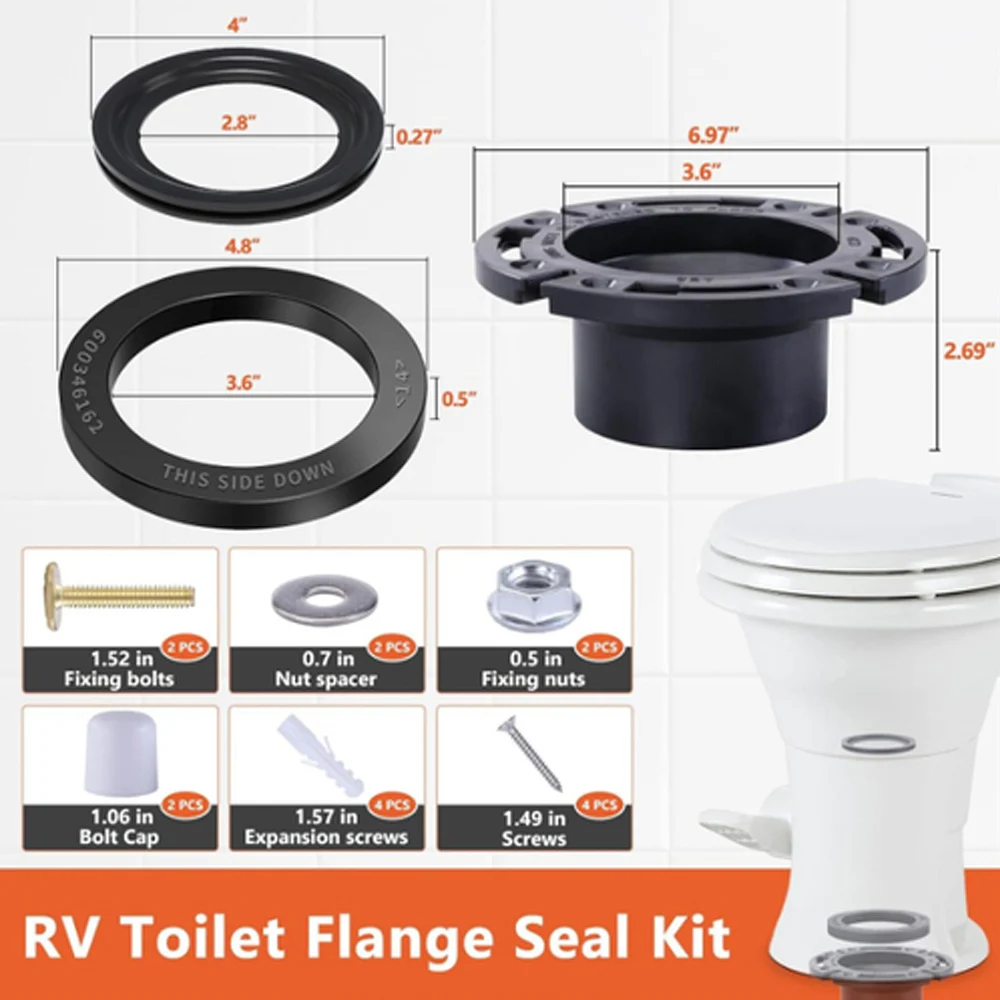 RV Toilets Replacement Parts Kit For Dometic 300 310 320 RV Toilet Seal&3