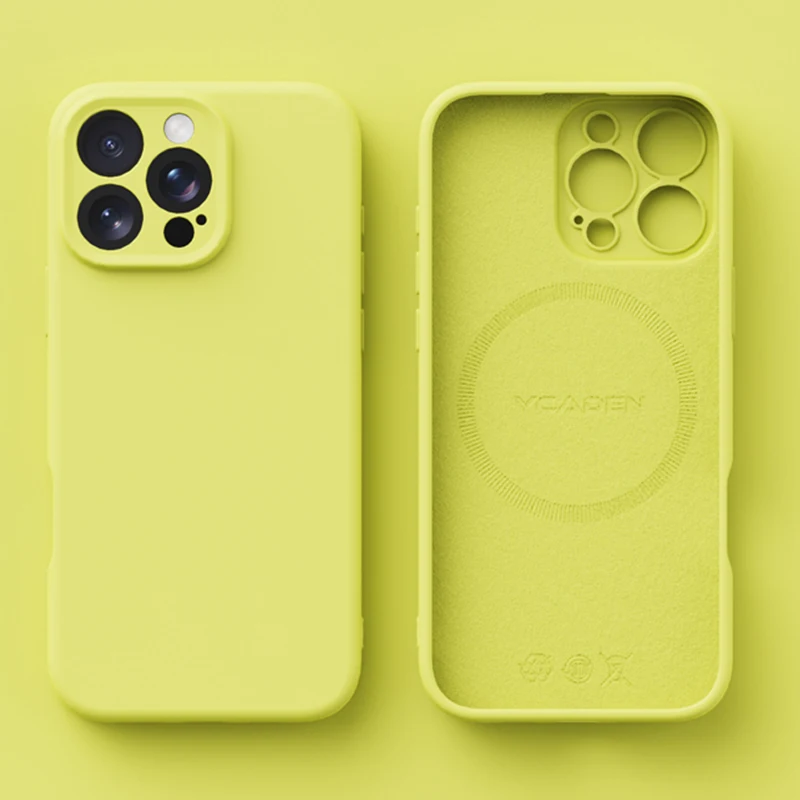 Original Magnetic For Magsafe Phone Case For iPhone 16 15 14 12 13 17 Pro Max 16 Plus Case Liquid Silicone Wireless Charge Cover - náhled 4