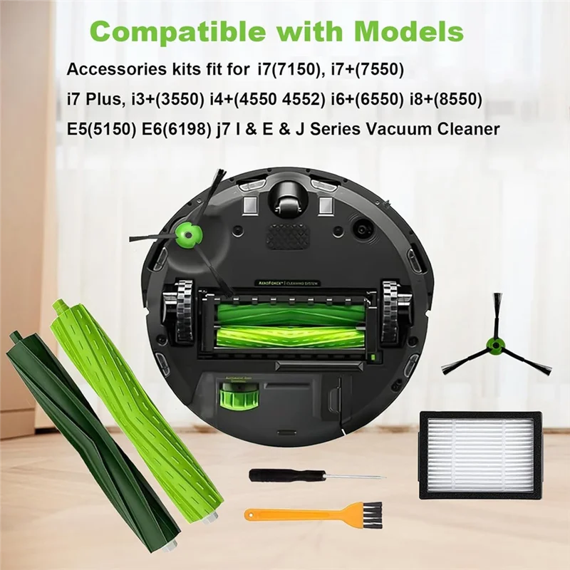 TCF-Per Irobot Roomba I3 I3+ I7 I7+ I4 I6 I6+I8 I8+/Plus E5 E6 E7 J7 I E & J Serie Aspirapolvere Spazzola Filtri
