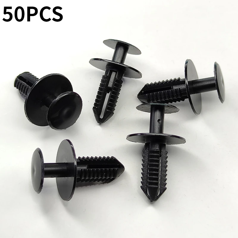 50X Auto Plastic Rivets Trim Panel For Mercedes Benz BMW Fender Liner Push-Type Snaps Fender Liner Rivet Trim Clips Car Fastener