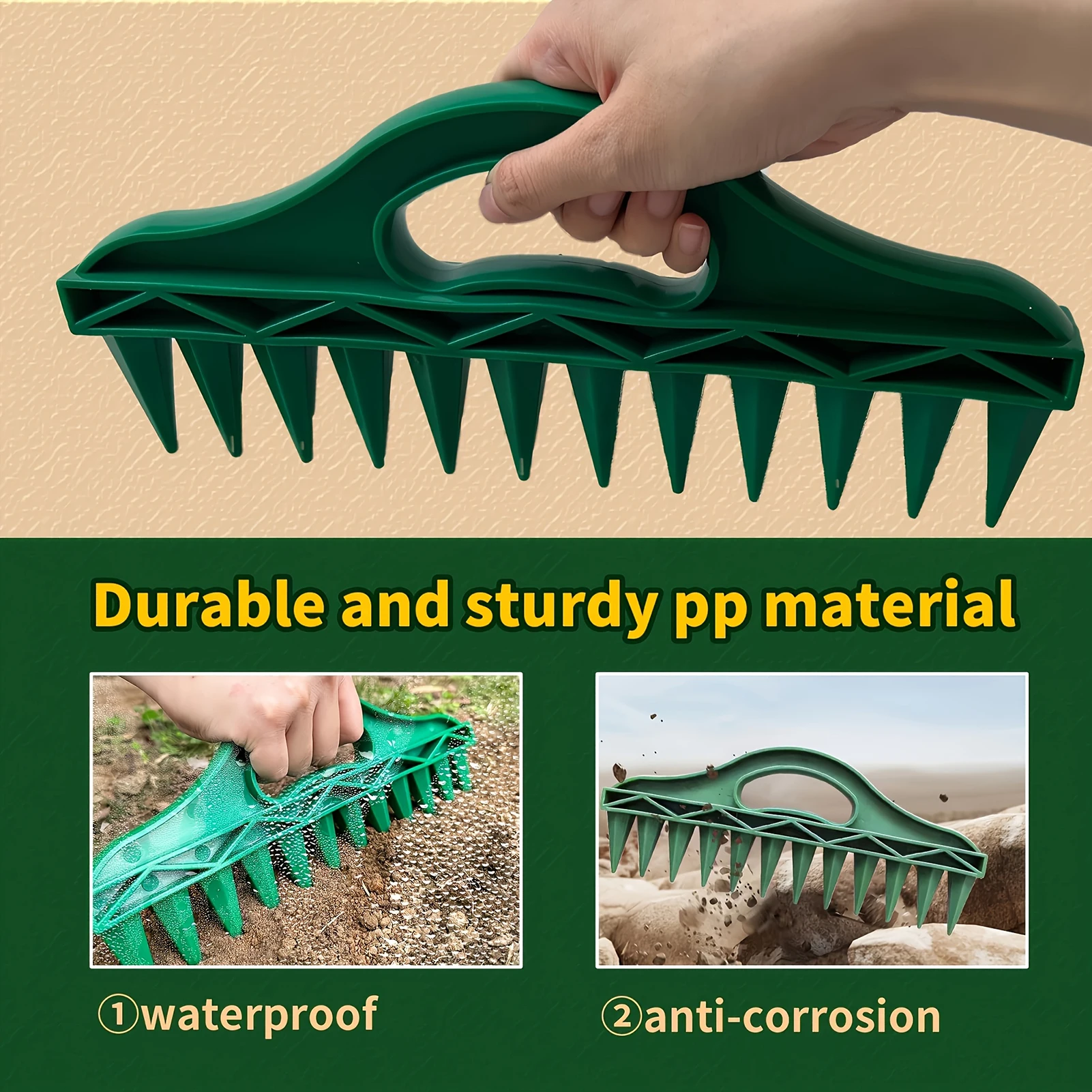 

Multi-functional Seed Spacer Tool Handheld Seed Planter Tool Seed Dibber for Garden Supplies Accessories