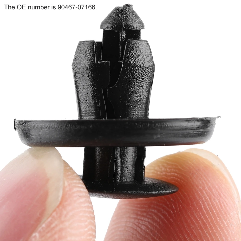 Mud Guard Clips Retainer Clips for Toyota Push Type Hood Bumper Mud Guard Liner Fastener Retainer Clips for Toyota 90467-07166