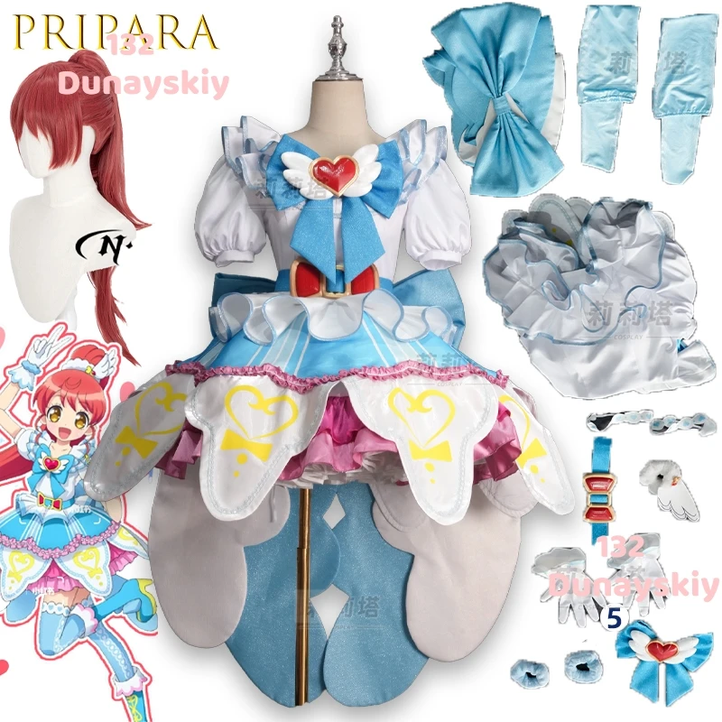 

Kawaii Sweet Lolita Pripara Shiratama Mikan платье для косплея головные уборы перчатки носки пояс Хэллоуин вечерние униформа для девочек
