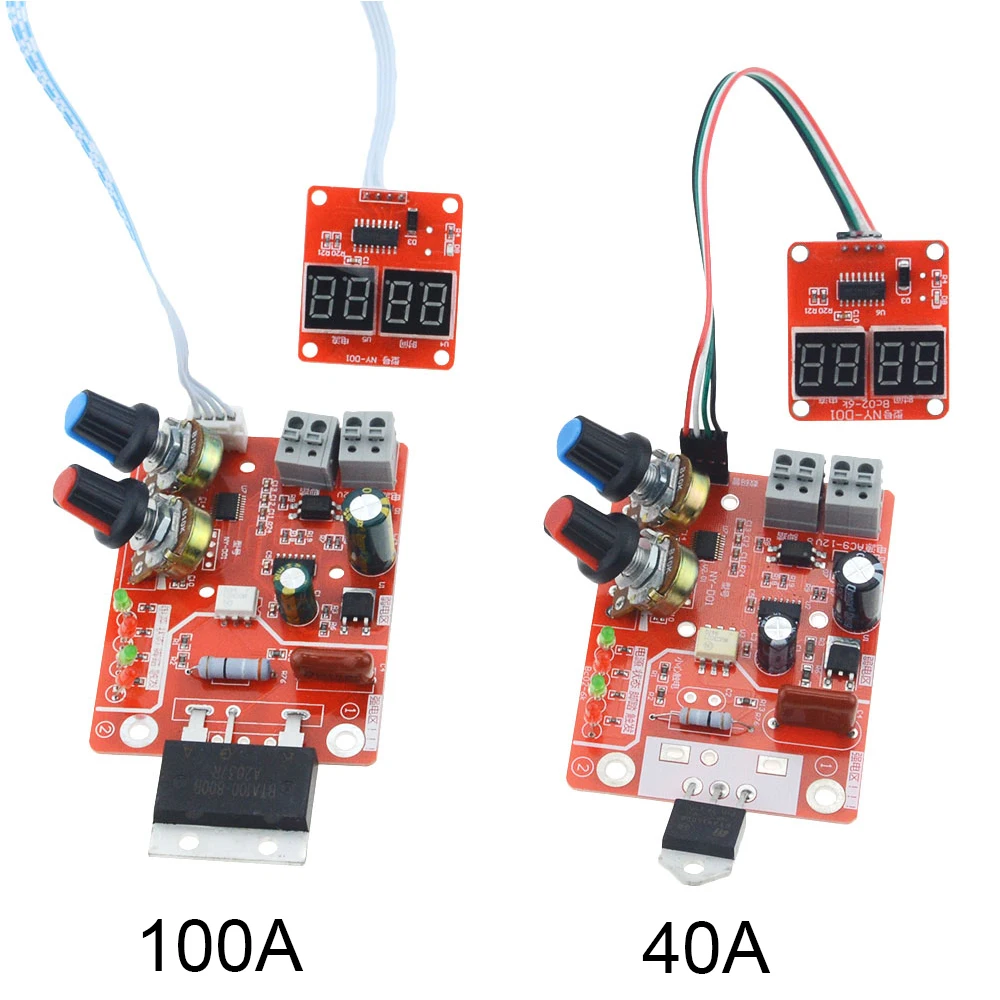 Panel Controlador de tiempo y corriente de soldadura por puntos, amperímetro de sincronización, placa de Control, soldadores por puntos, pantalla