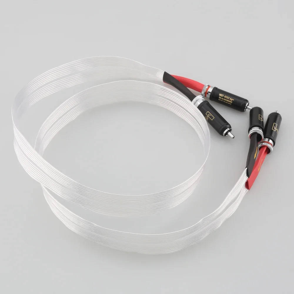 Dây Tín Hiệu Nordost Kiểm Âm Hifi 7N OCC Bạc Cáp Âm Thanh Tín Hiệu 2rca-2rca Cáp RCA 2 Cắm Phiên Bản