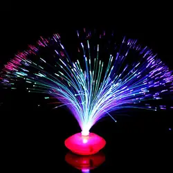 Lámpara LED de fibra óptica Multicolor, iluminación LED de fibra óptica que cambia de Color para escenario, centro de mesa para vacaciones y bodas