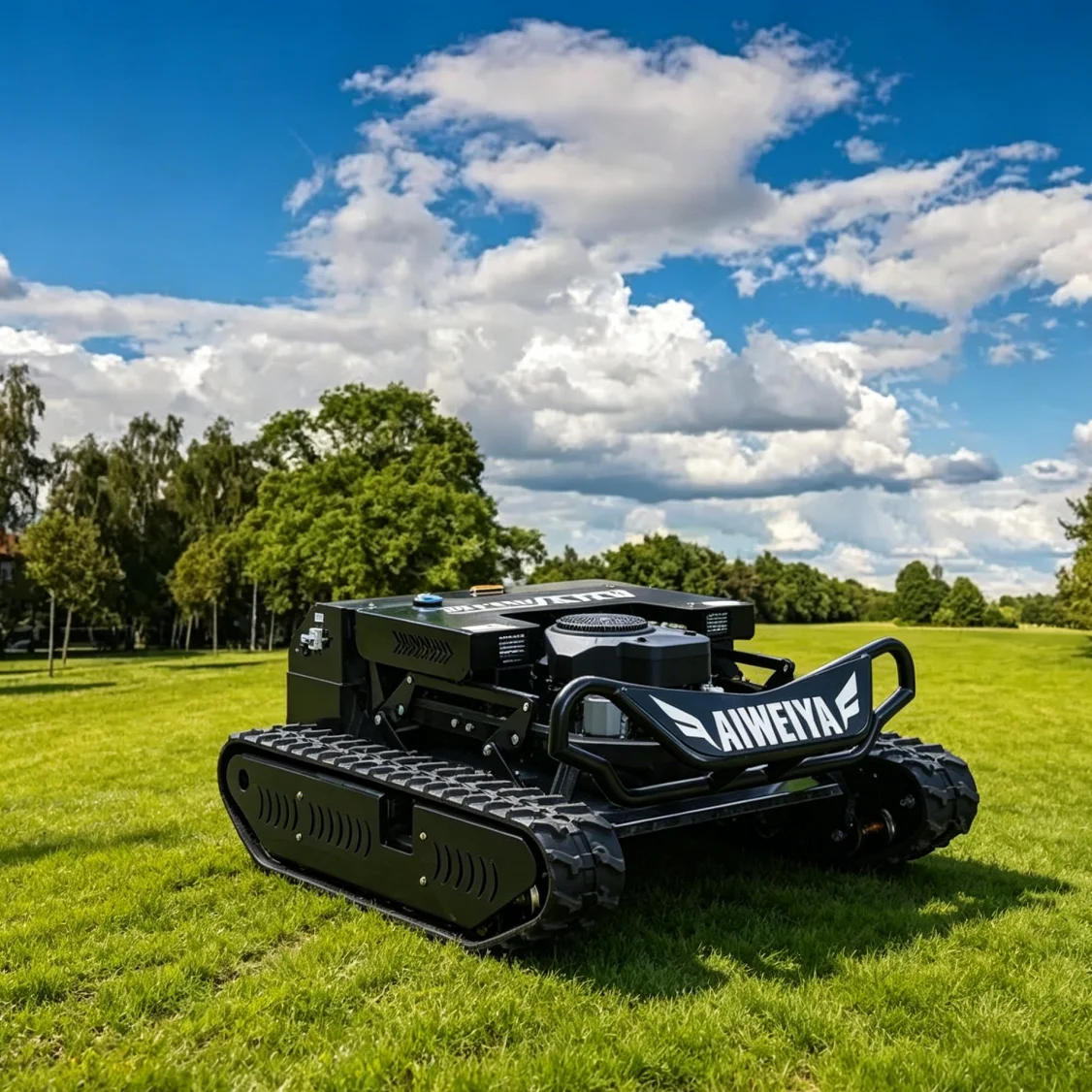 Customized Zero Turn Tracked Lawn Mower Self-propelled Drive Multi Cutting Width For Large All Terrain Pasture Trimming