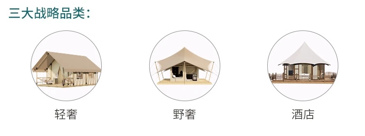 Outdoor Wild Luxury Tent Wooden Structure Jupiter Nomadic Hotel Tent Camp Travel Light Luxury Resort Homestay Tent