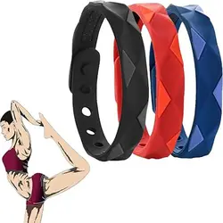 Far Infrared Negative Ions Wristband Anti-Static Silicone Sports Bracelets Waterproof Lovers Bracelet Anti Fatigue