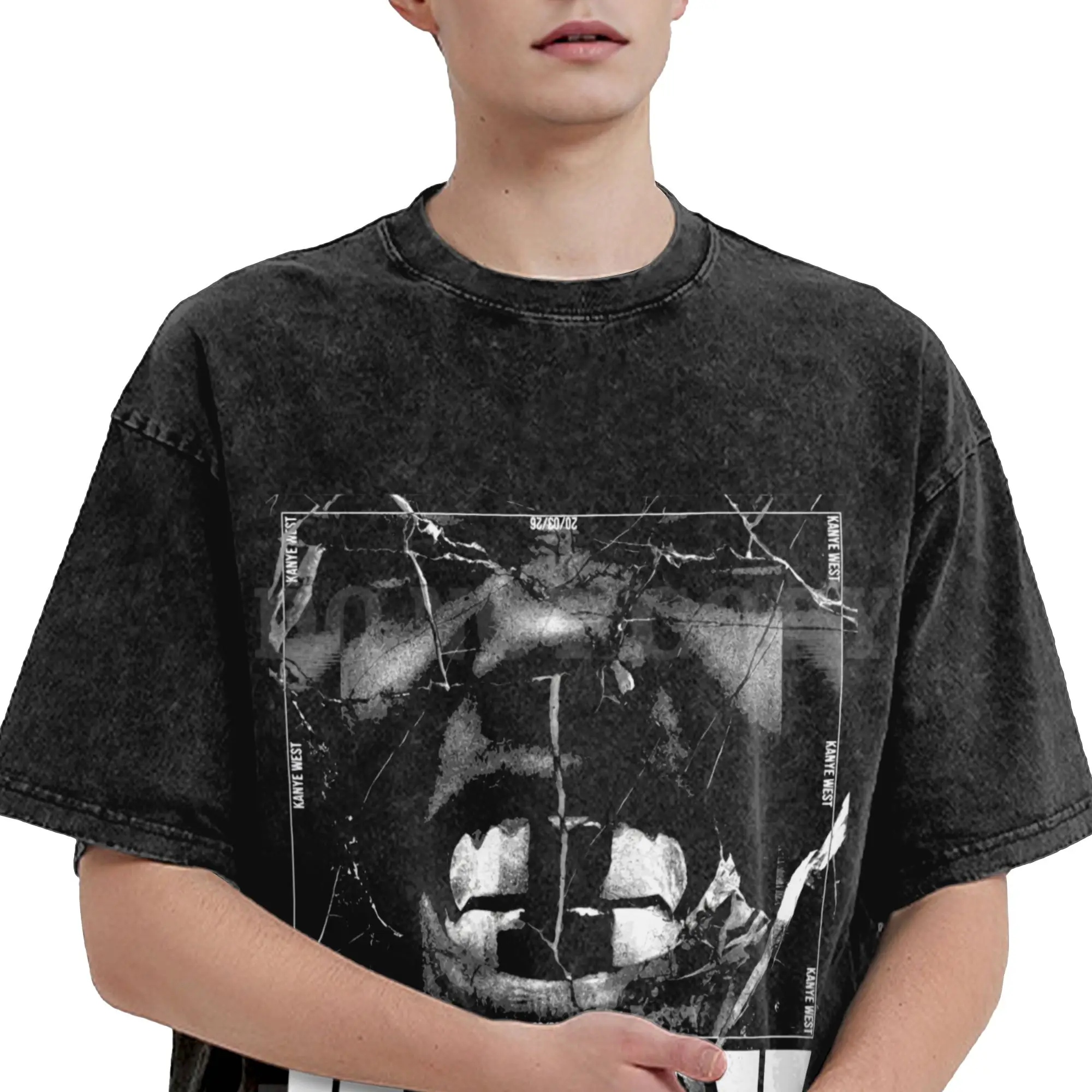 2026 Summer Kanyes Wests 2026 BULLY Tour Washed T Shirts Merch Oversize T-Shirt  Men Women Tee Shirt