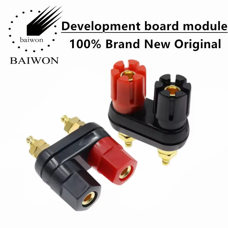 1 SZT. Wtyki bananowe Złącza Terminalowe Czerwone Czarne Złącze Terminalowe Wzmacniacza Słuchawkowego Gniazdo Bananowe Wtyk Głośnikowy