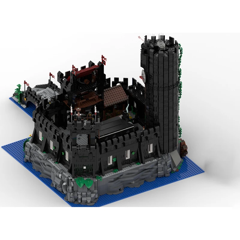 정교한 신제품 MOC 블록 모델, 늑대인간 부족 성 확장 기술, 모듈형 어린이 장난감 선물 DIY 세트