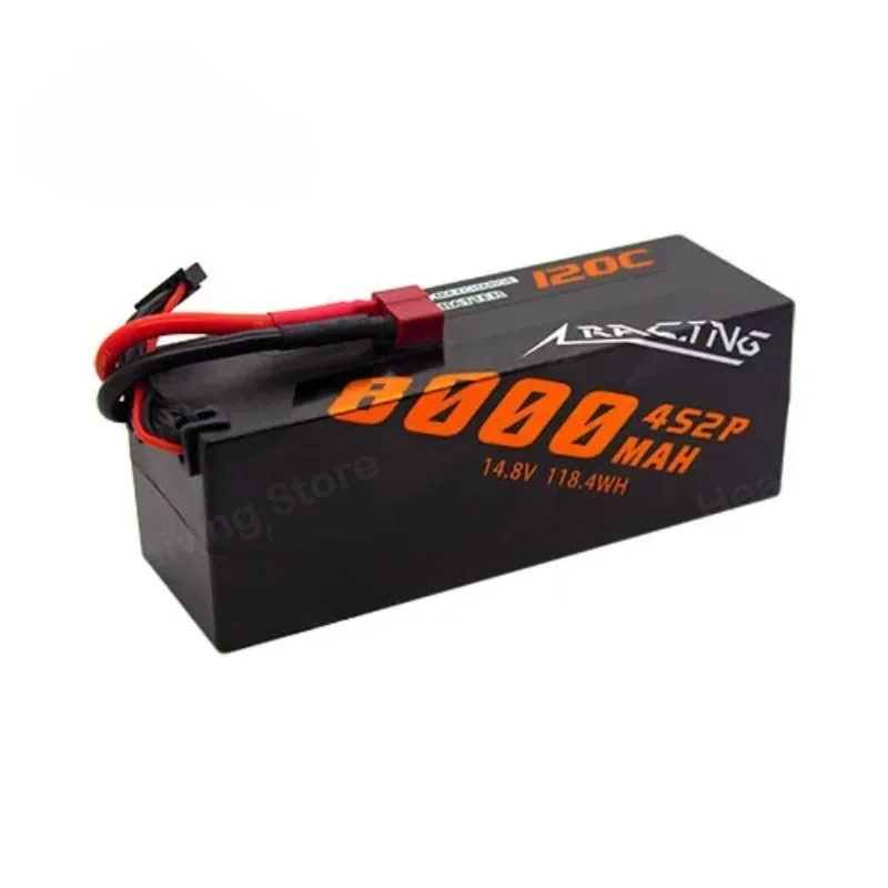 Racing Series 8000MAH 14.8V 4S 120C Lipo Battery Hard Case Car with Deans Plug