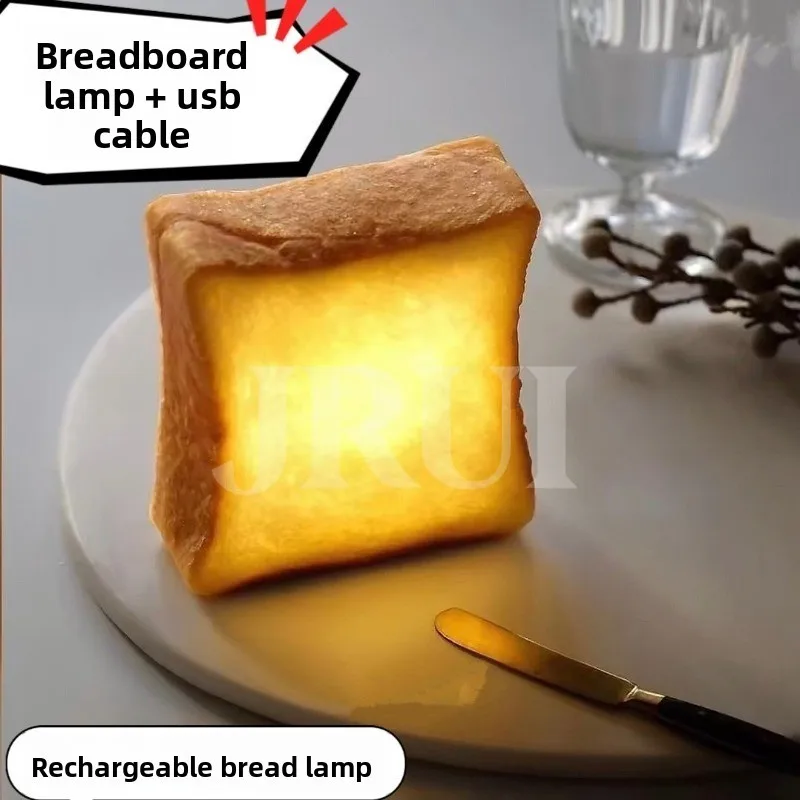 Table Lamp Toast Bread Night Light  Ambient Light