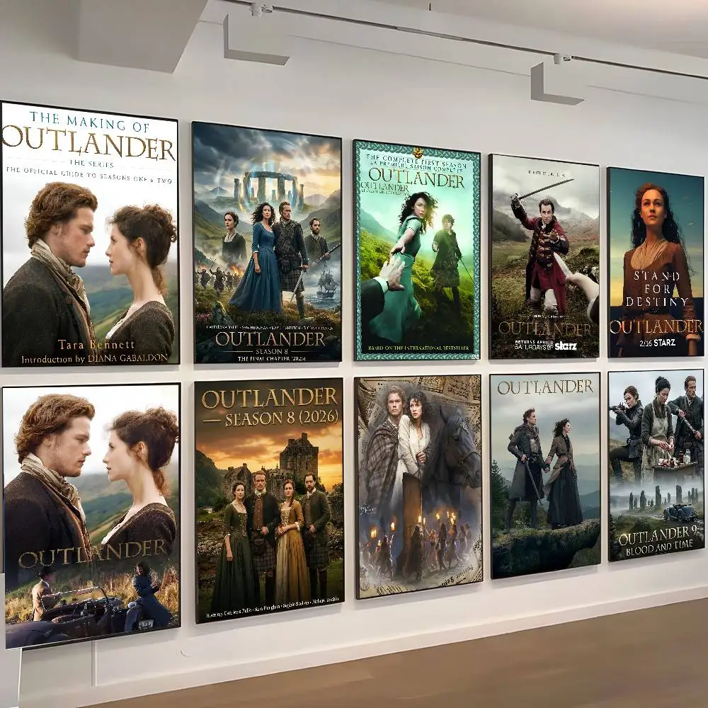 O-outlander Tv Series  Posters High Quality Self-adhesive Wall Art Decorations Color Prints Sticky