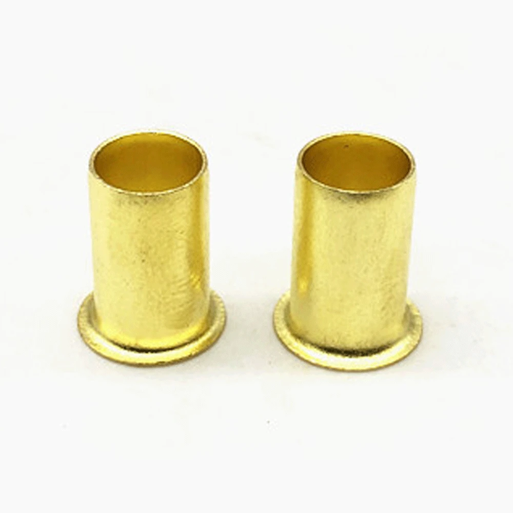 10 Pcs 4 6 8 10 12 14 16mm Sleeve Insert Brass For Compresion Lubrication oil Fitting Union Nylon Tube