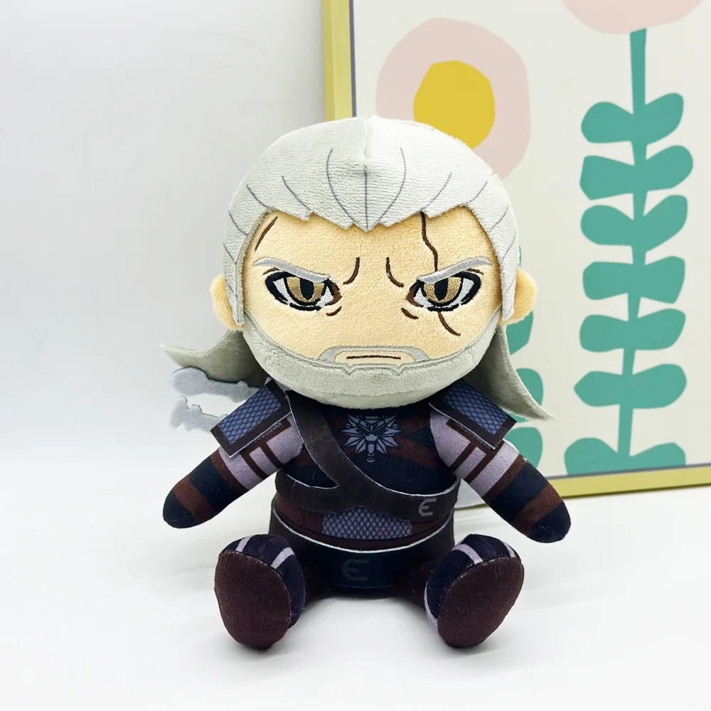 Geralt The Witcher 3 Wild Hunt دمى قطيفة دمية قطنية ملحقات أنيمي دمية ناعمة لعبة تزيين الغرفة اللطيفة هدايا الهالوين للأطفال