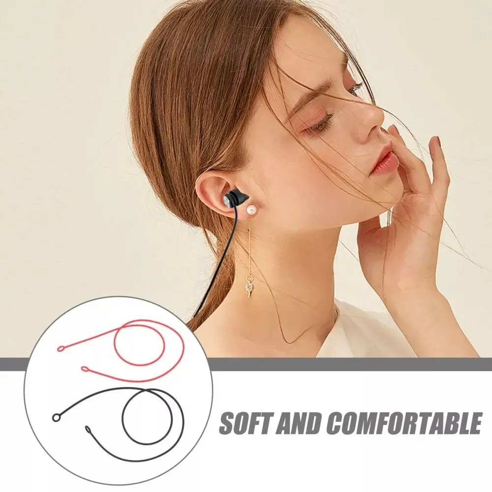 ใหม่ซิลิโคนปลั๊กอุดหู Lanyard ความปลอดภัยแหวนคู่ปลั๊กอุดหูสายไฟซิลิโคน LOOP Anti-Lost กลางแจ้งสายเชื่อมต่อ