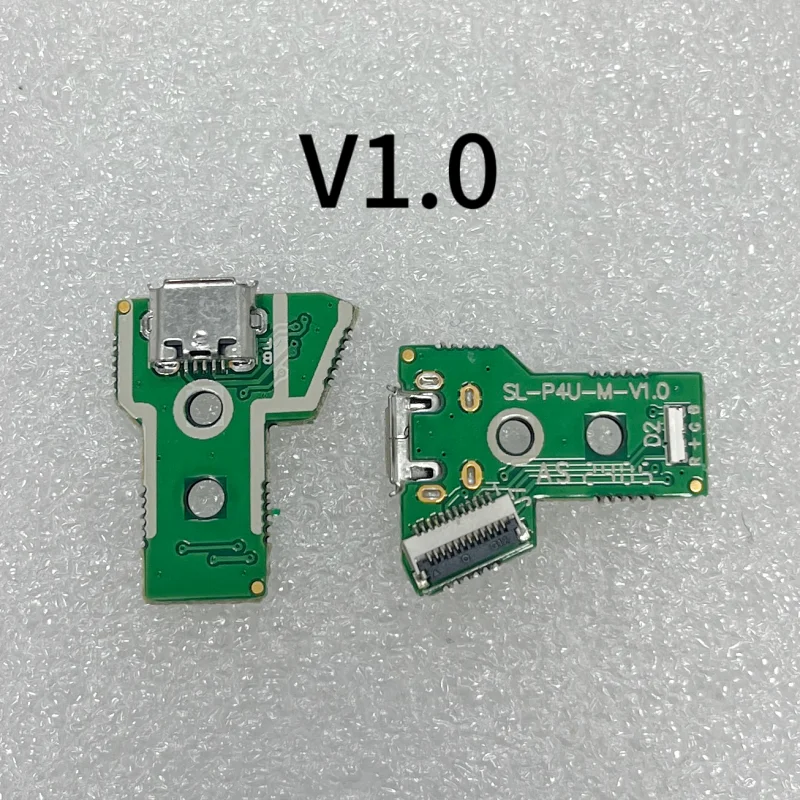 10pcs/lot for PS4 Not Original Gamepad Controller Micro Usb Charging Socket Board 1.0 1.3 2.0