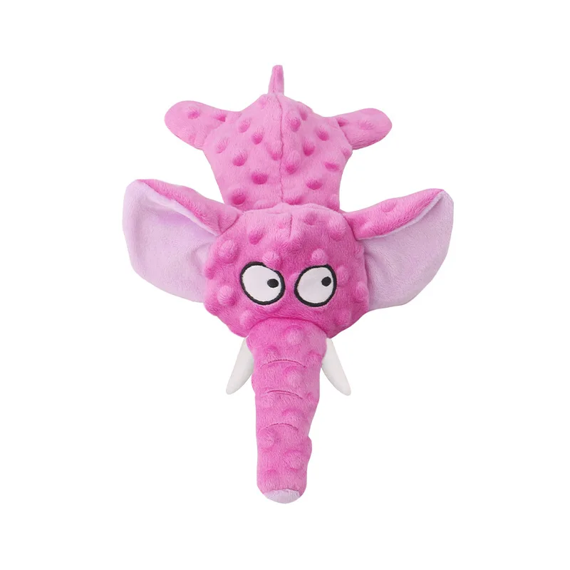 

Funny Pet Toy Animals Elephant Shape Chew Toys For Dogs Squeaker Puppy Squeak Molar Dog Toy Interactive Training Dog Accessories