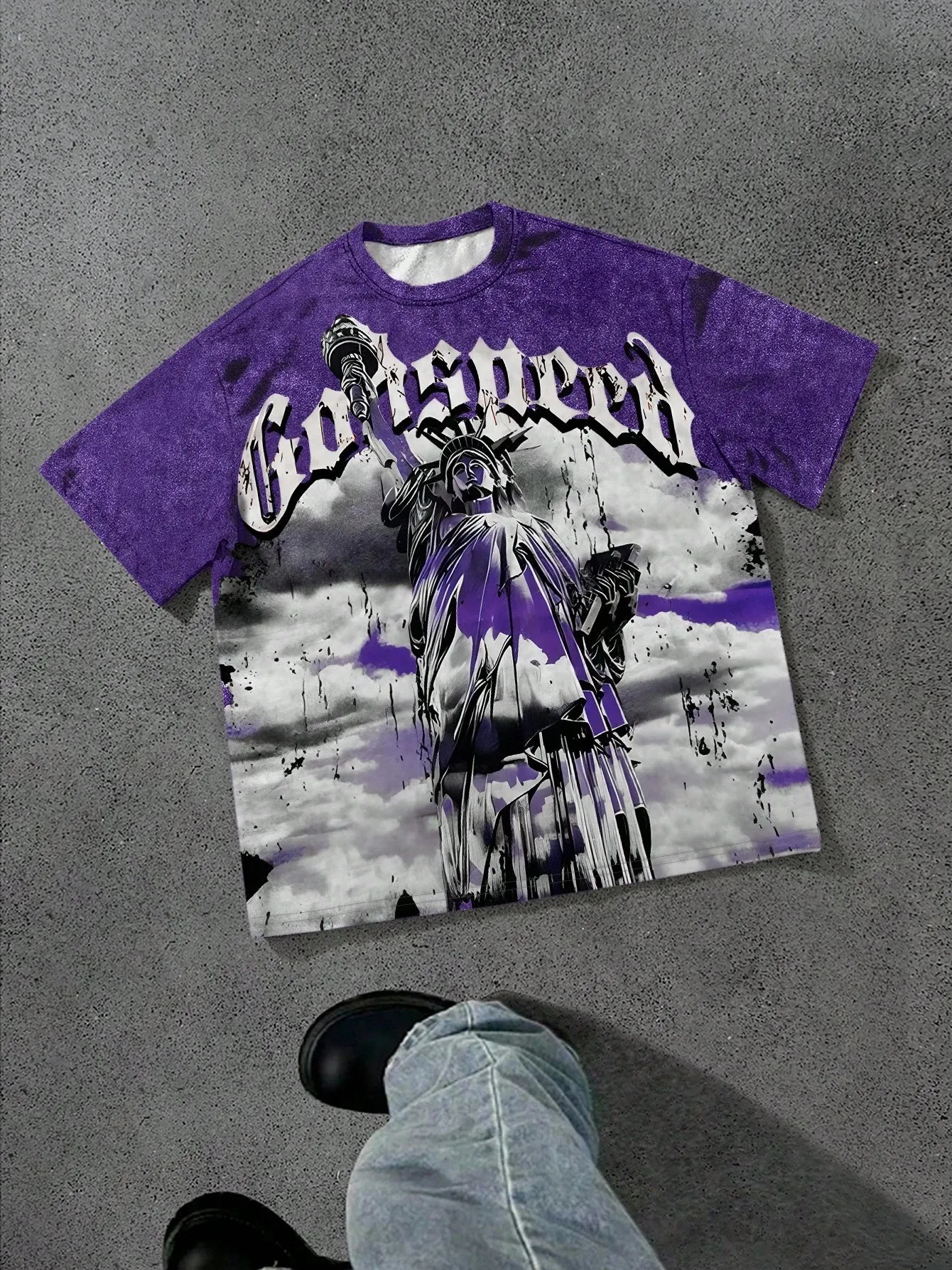 يتميز القميص الرجالي الجديد لصيف 2025 بطباعة نمط الملاك ثلاثية الأبعاد غير رسمية وبسيطة وعصرية ومريحة وناعمة #4