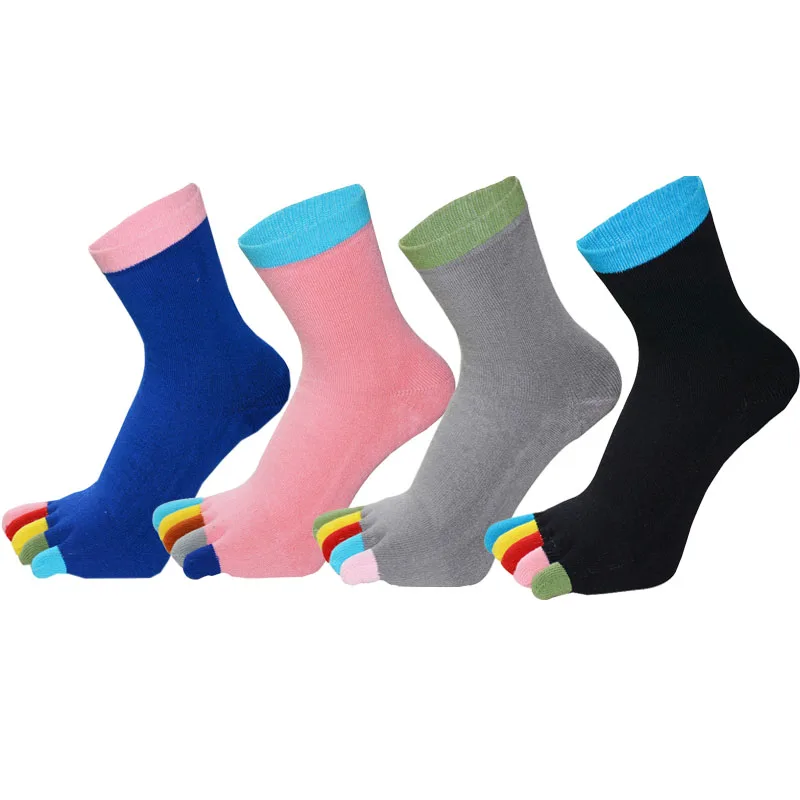 

3 Pairs Womans Winter Socks with Toes Thick Cotton Warm Five Finger Terry Sock Soft Comfortable Colored Toe Socks Young Fashions